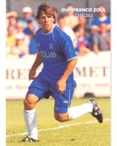 Chelsea Gianfranco Zola unofficial postcard