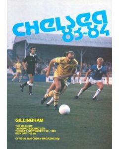 Chelsea v Gillingham official programme 13/09/1983