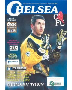 Chelsea v Grimsby Town official programme 28/02/1996