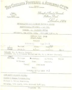 Chelsea v Hastings United official programme 09/04/1958