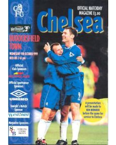 Chelsea v Huddersfield Town official programme 13/10/1999 Worthington Cup