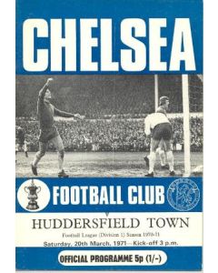 Chelsea v Huddersfield official programme 20/03/1971