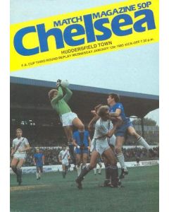 Chelsea v Huddersfield Town official programme 12/01/1983