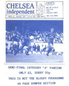 Chelsea Independent Fanzine No:22 of Spring 1991