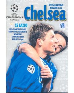 Chelsea v Lazio official programme 22/03/2000 Champions League