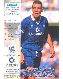 Chelsea v Leeds United official programme 14/09/1991