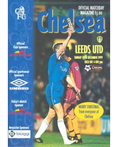 Chelsea v Leeds United official programme 19/12/1999 Premier League