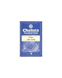 Chelsea v Leeds United official programme 29/12/1956