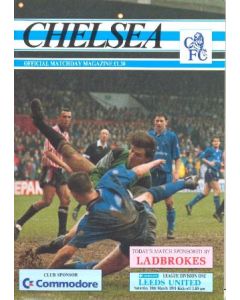 Chelsea v Leeds United official programme 30/03/1991
