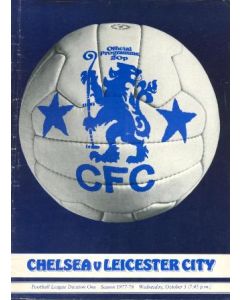 Chelsea v Leicester City official programme 05/10/1977