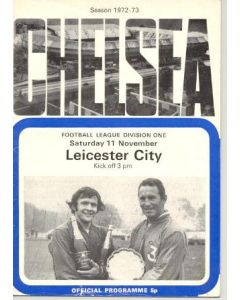 Chelsea v Leicester City official programme 11/11/1972