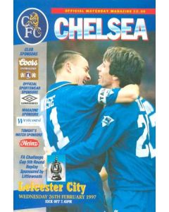 Chelsea v Leicester City official programme 26/02/1997 F.A. Cup