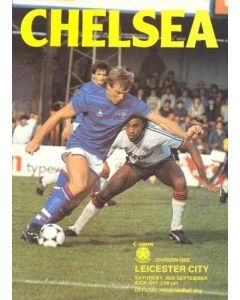 Chelsea v Leicester City official programme 29/09/1984