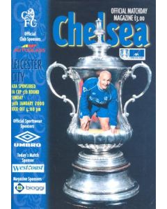 Chelsea v Leicester City official programme 30/01/2000 F.A. Cup