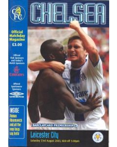 Chelsea v Leicester City official programme 23/08/2003