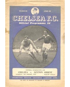 Chelsea v Leyton Orients official programme 15/01/1949