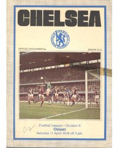 Chelsea v Leyton Orient official programme 17/04/1976