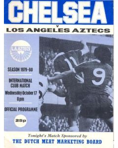 Chelsea v Los Angeles Aztecs official programme 17/10/1979