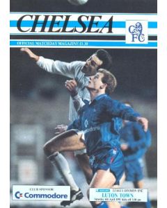 Chelsea v Luton Town official programme 06/04/1991