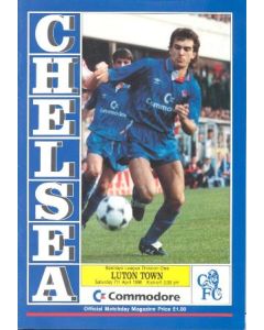 Chelsea v Luton Town official programme 07/04/1990