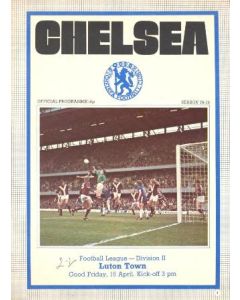Chelsea v Luton Town official programme 16/04/1976