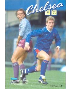 Chelsea v Luton Town official programme 29/08/1987