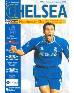 Chelsea v Manchester City 03/12/2000 Official Programme Premier League