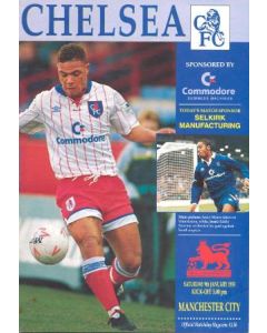 Chelsea v Manchester City official programme 09/01/1993 F.A. Premier League