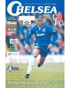 Chelsea v Manchester City official programme 12/03/1996