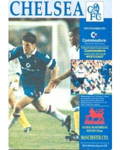 Chelsea v Manchester United official programme 19/12/1992