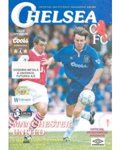 Chelsea v Manchester United official programme 21/10/1995