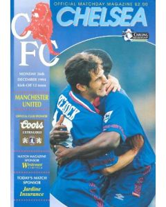 Chelsea v Manchester United official programme 26/12/1994
