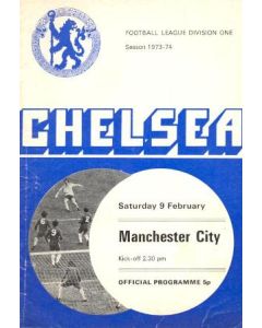 Chelsea v Manchester City official programme 09/02/1974