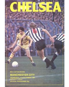 Chelsea v Manchester City official programme 21/11/1984