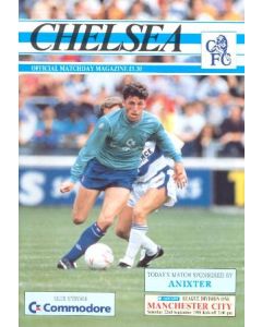 Chelsea v Manchester City official programme 22/09/1990