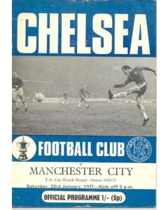 Chelsea v Manchester City official programme 23/01/1971