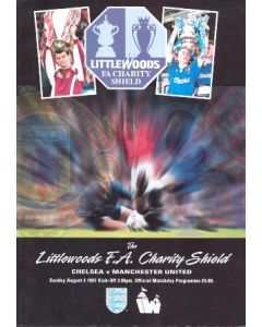 1997 Charity Shield Official Programme Chelsea v Manchester United 03/08/1997