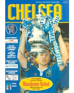 Chelsea v Manchester United official programme 04/01/1998 FA Cup 3rd round