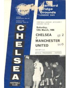 Chelsea v Manchester United official programme 12/03/1966