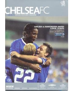 Chelsea v Manchester United official programme 15/08/2004