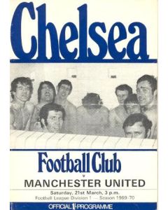 Chelsea v Manchester United official programme 21/03/1970