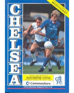 Chelsea v Manchester United official programme 24/02/1990