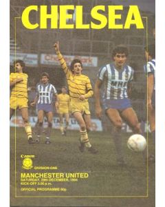 Chelsea v Manchester United official programme 29/12/1984