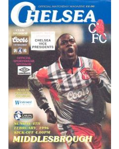 Chelsea v Middlesbrough official programme 04/02/1996