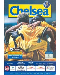 Chelsea v Middlesbrough official programme 26/09/1998