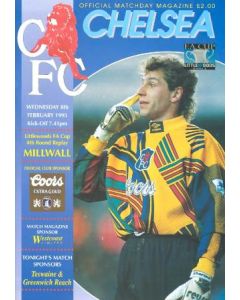Chelsea v Millwall official programme 08/02/1995