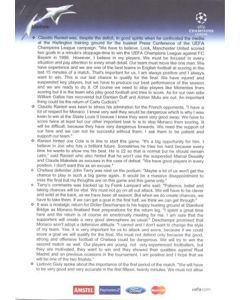 Chelsea v Monaco Press Pack Update 05/05/2004 Champions League Semi-Final