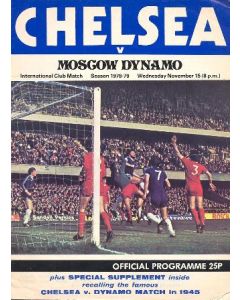 Chelsea v Moscow Dynamo official programme 15/11/1978
