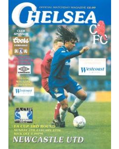 Chelsea v Newcastle United official programme 07/01/1996