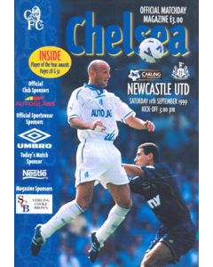 Chelsea v Newcastle United official programme 11/09/1999 Premier League